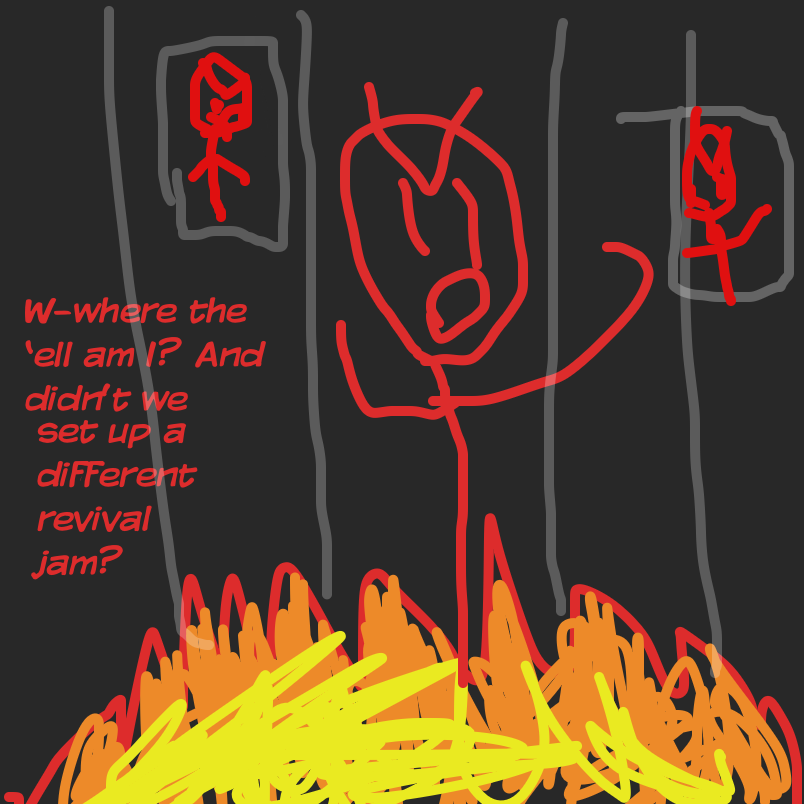 Rising up from hell - Online Drawing Game Comic Strip Panel by Red Guy 2
