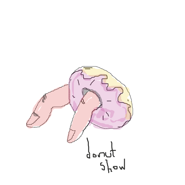 Drawing in donut show by bekdemirdilara