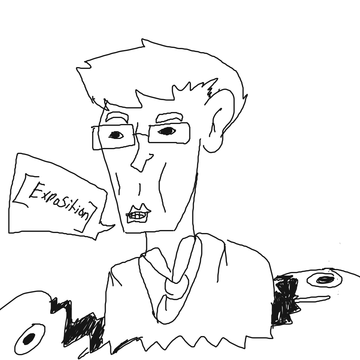 Drawing in Heart Man by CurlyCheddar 