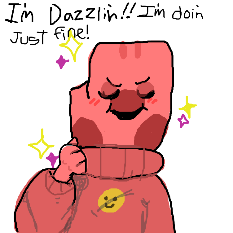 Patchy is dazzlin' fine!   - Online Drawing Game Comic Strip Panel by yogiibear