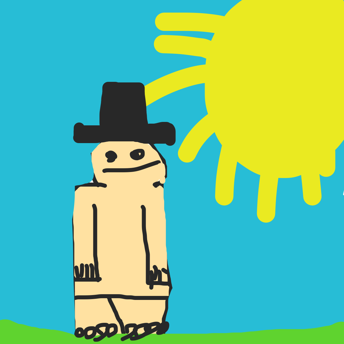 Bob is currently a gender less being ho has no purpose in life  - Online Drawing Game Comic Strip Panel by Yeet Ed