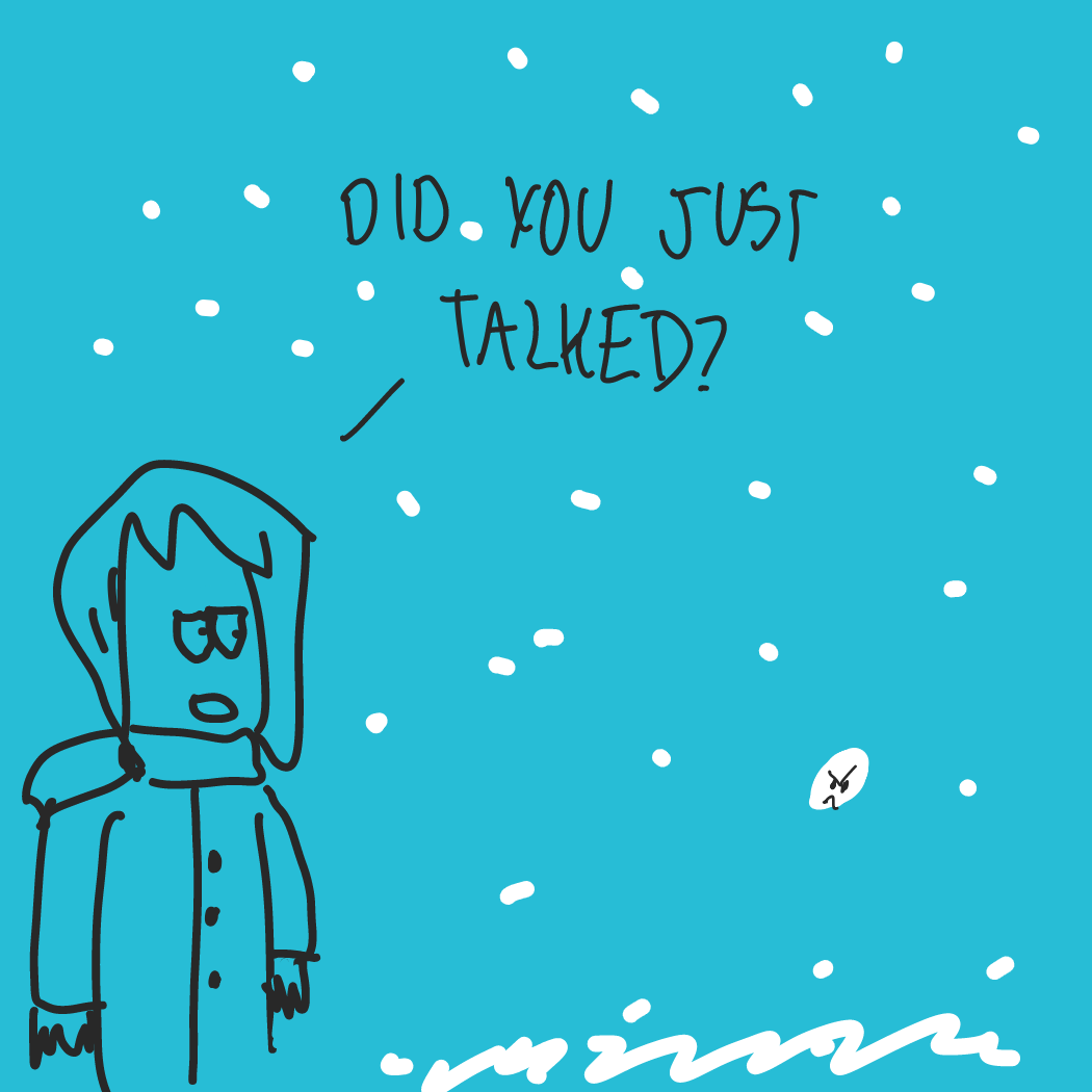 She's got surprised.  - Online Drawing Game Comic Strip Panel by Fabiosrstm