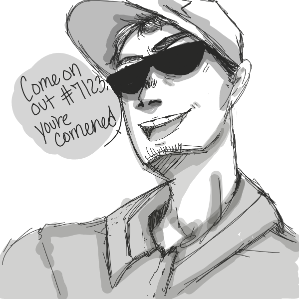 Drawing in Criminal Run by NurseKae