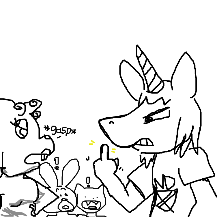  - Online Drawing Game Comic Strip Panel by yogiibear