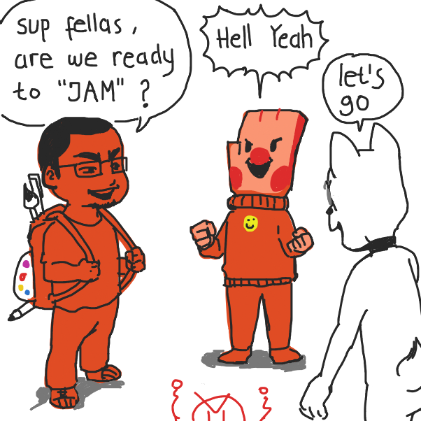  - Online Drawing Game Comic Strip Panel by Fathur