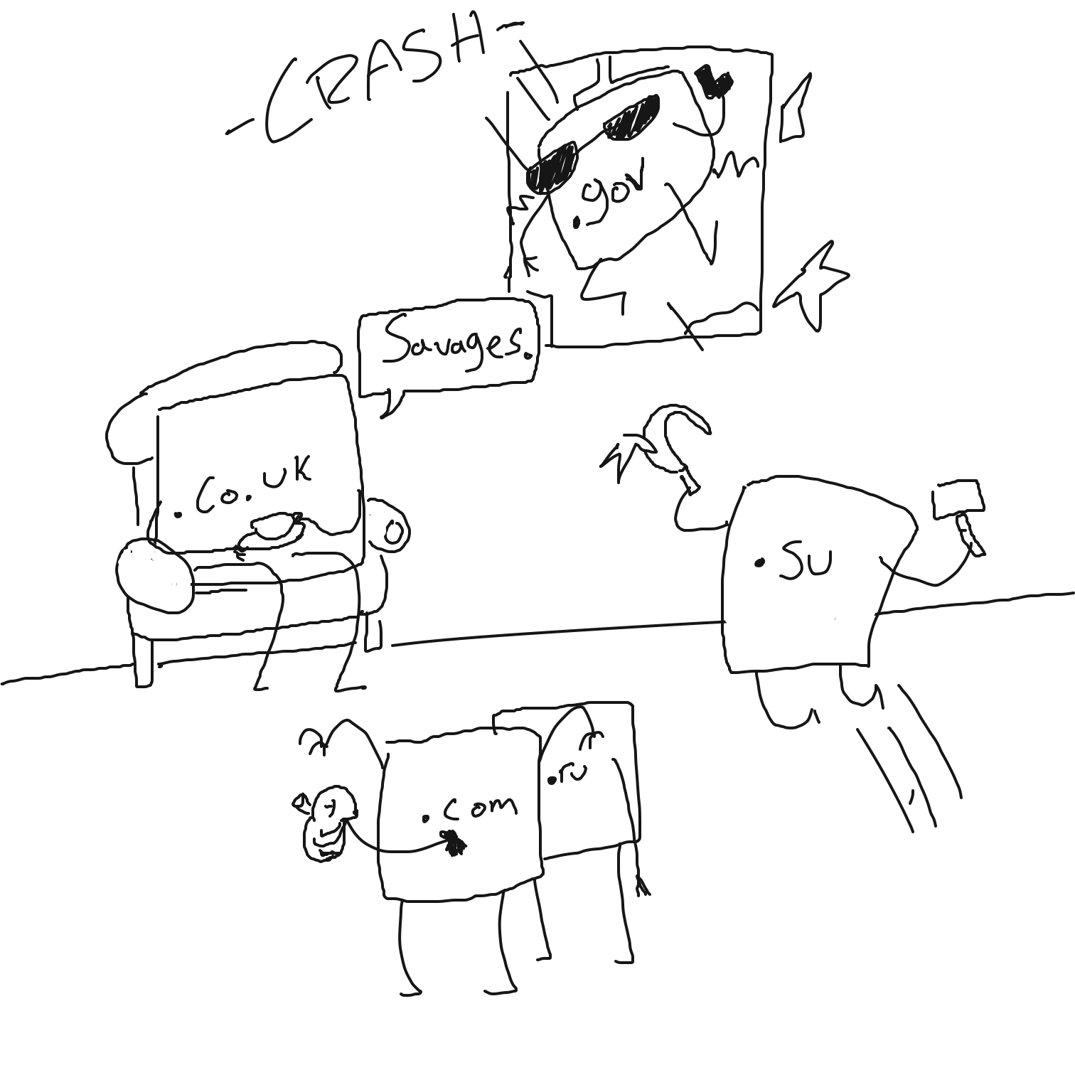  - Online Drawing Game Comic Strip Panel by CurlyCheddar 