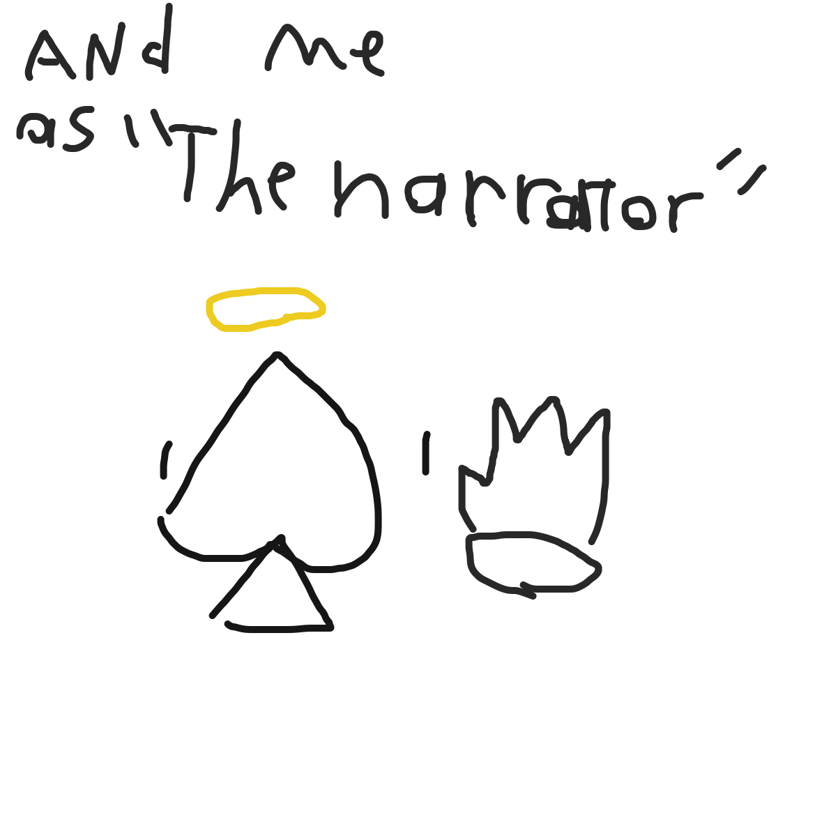 Drawing in Starring by KingOfSpades2