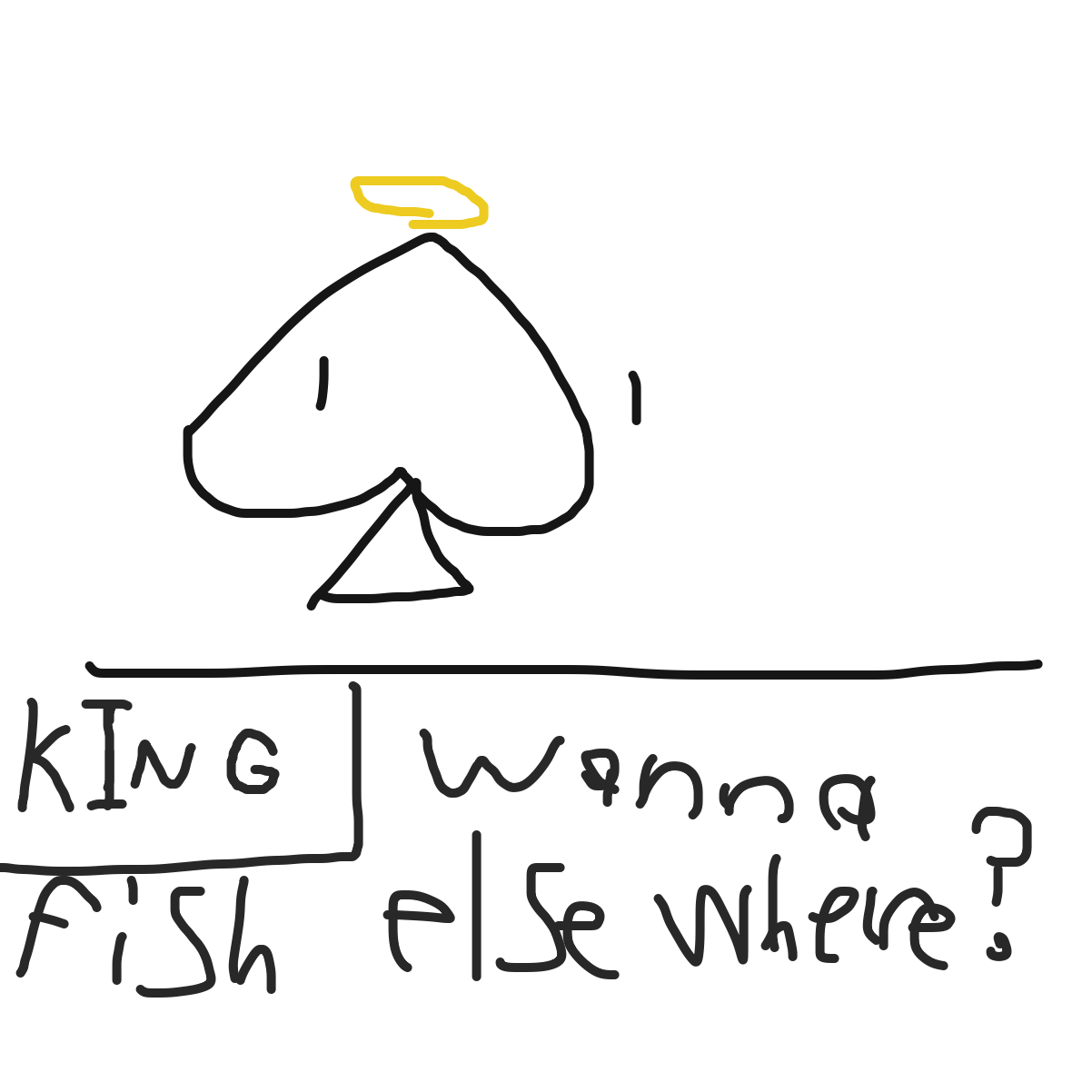 Drawing in Another location by KingOfSpades2