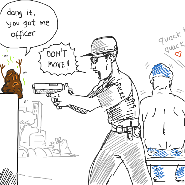 Drawing in David Duck by Fathur