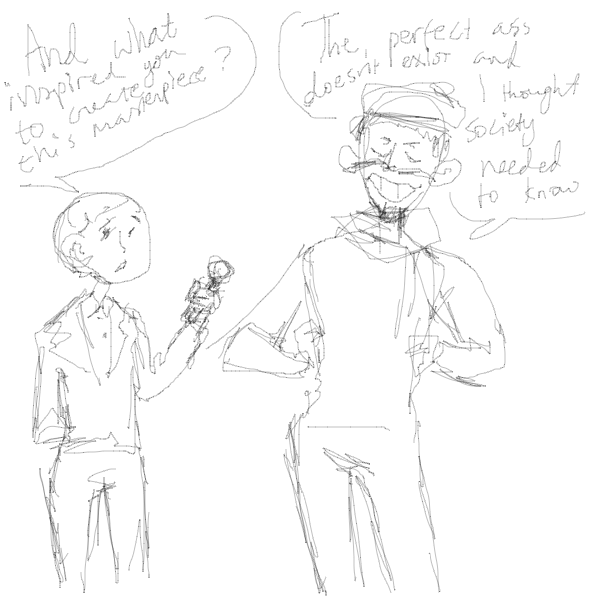 Drawing in perfect ass by gnarlybirds