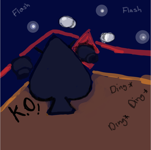 Drawing in Boxing match by Karosh