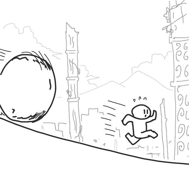 Liked webcomic Escaping the cursed temple