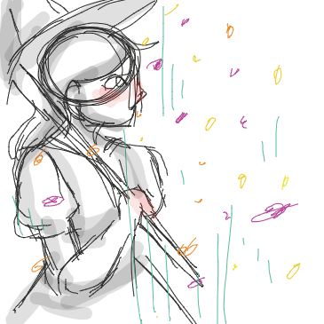 it begins raining petals!! - Online Drawing Game Comic Strip Panel by Nyan Pandacorn