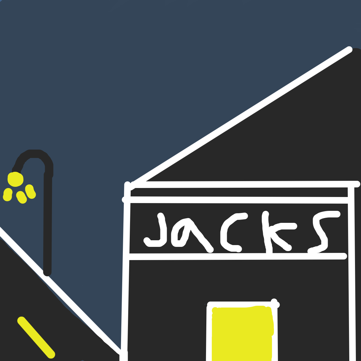 Drawing in Jack’s bar by Steven117