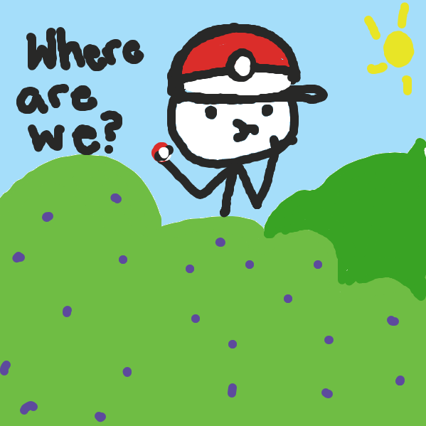 Drawing in Lost Pokemon Trainer by Day.__.Doodles