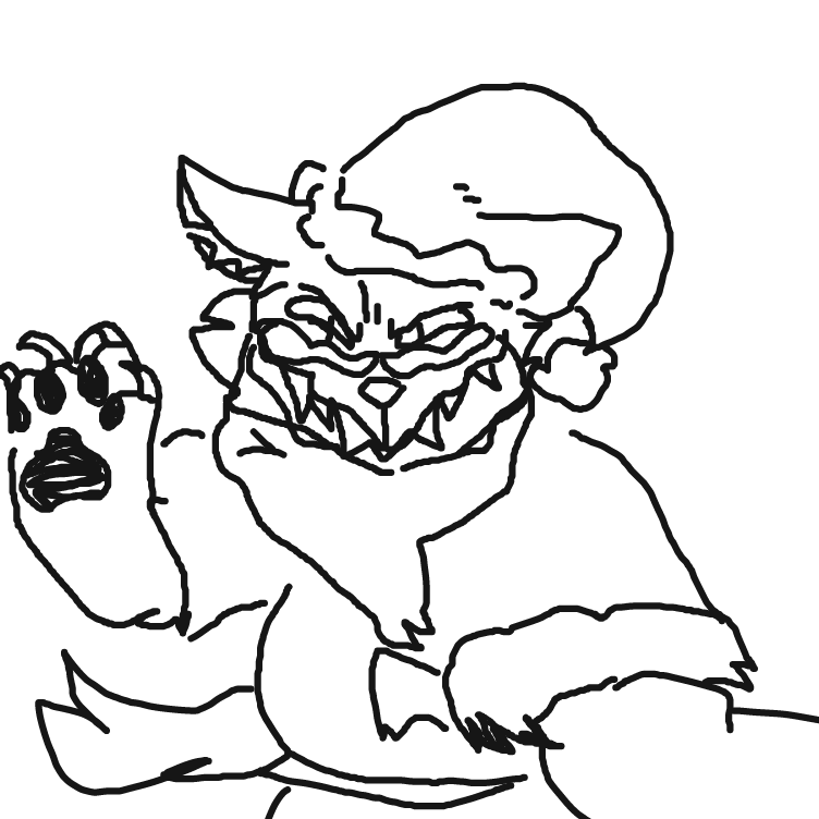 Drawing in Santa Claws by yogiibear