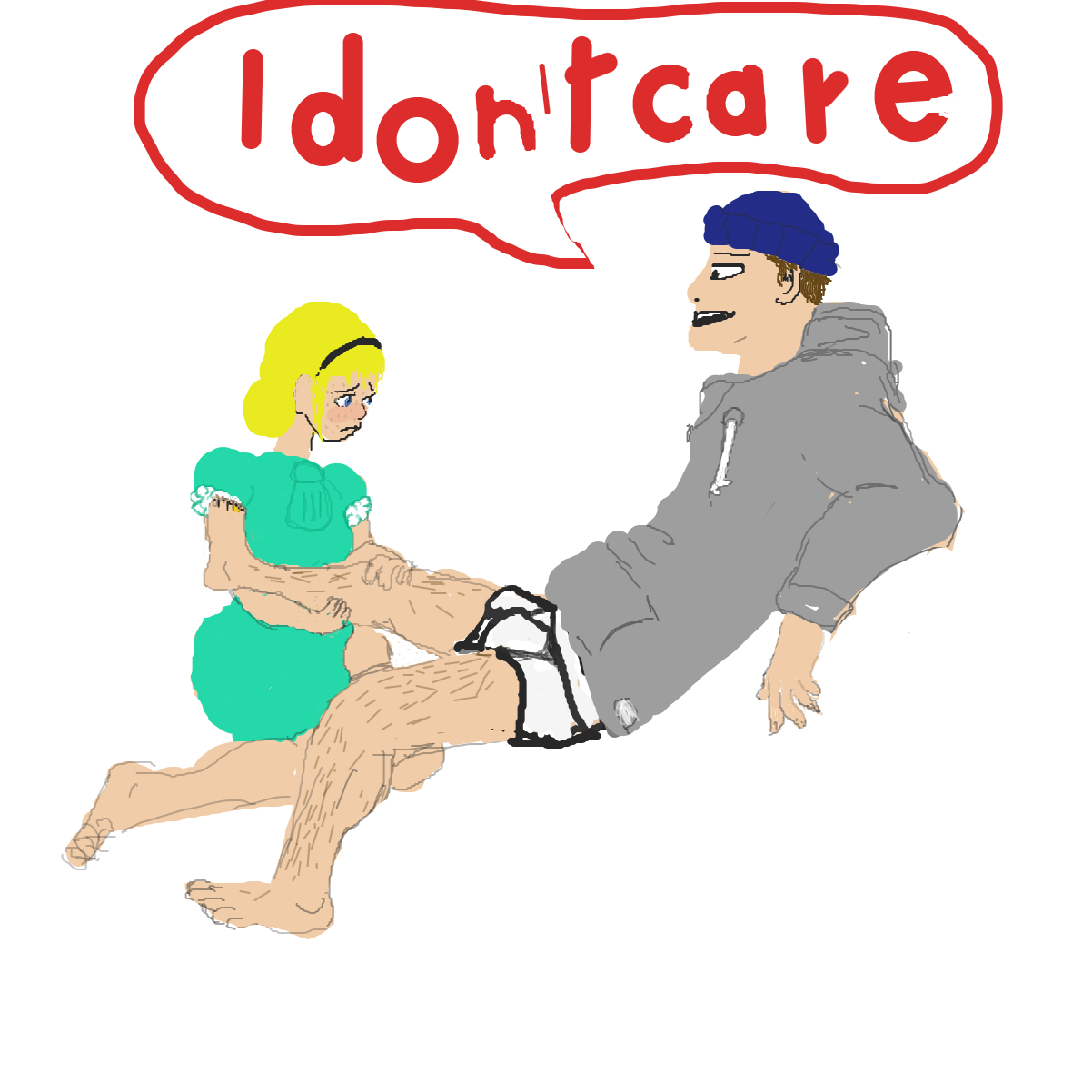 Drawing in The confession. by l’intrus