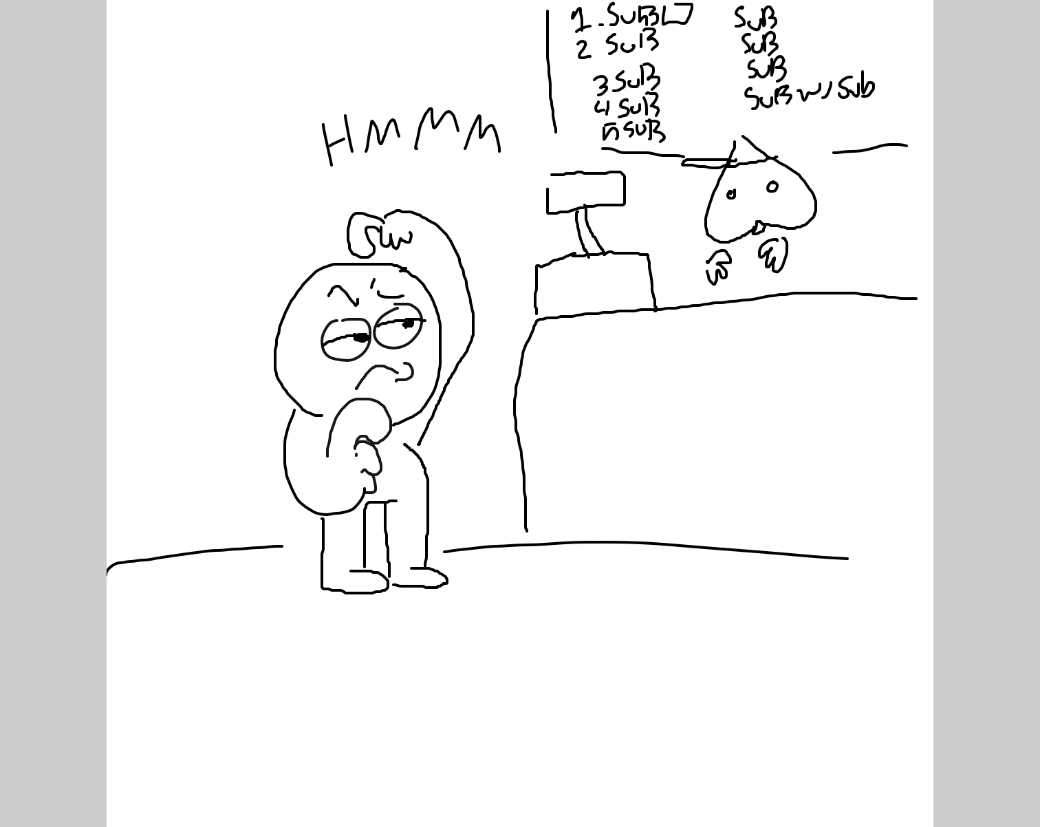  - Online Drawing Game Comic Strip Panel by CurlyCheddar 