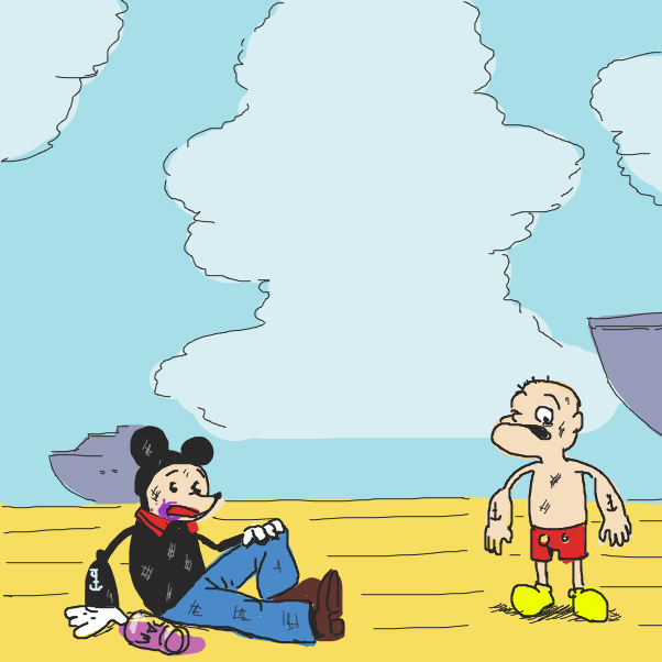  - Online Drawing Game Comic Strip Panel by Fathur