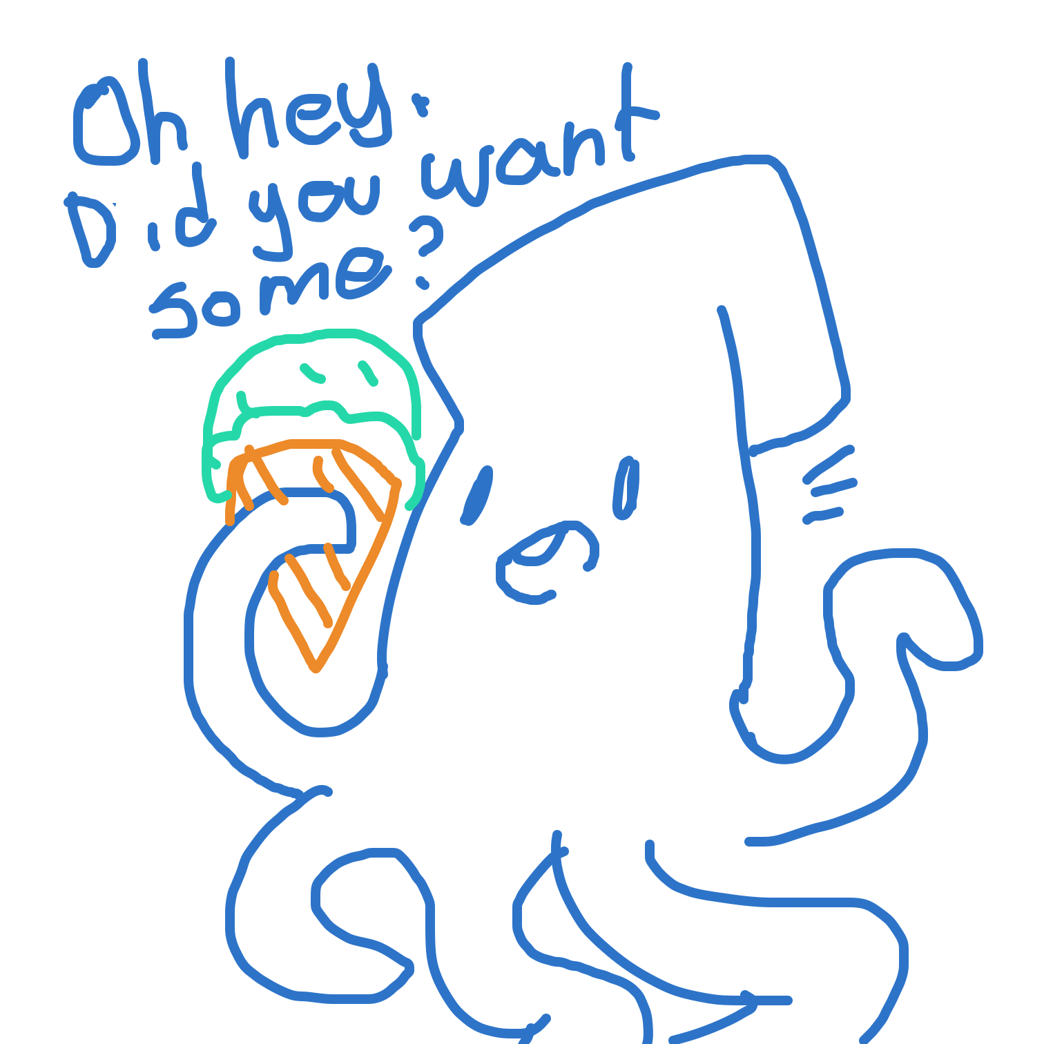 Drawing in Steve Squid by Juleefish 