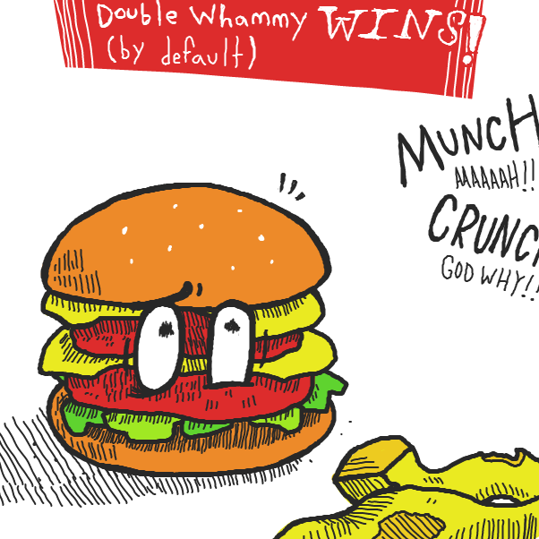 Drawing in The Burger And The French by Cheddar Teeth