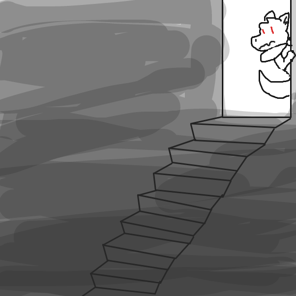 What's at the bottom? - Online Drawing Game Comic Strip Panel by Derren