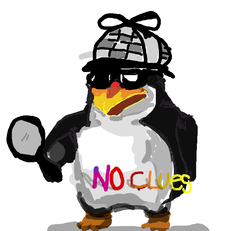 detective penguin  - Online Drawing Game Comic Strip Panel by yogiibear