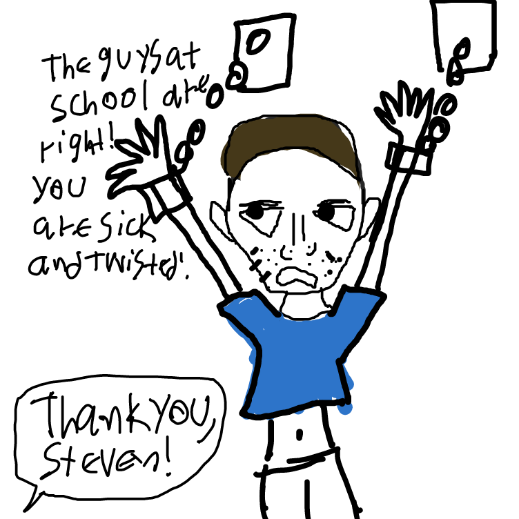 Steven from the last comic! - Online Drawing Game Comic Strip Panel by HaileyS