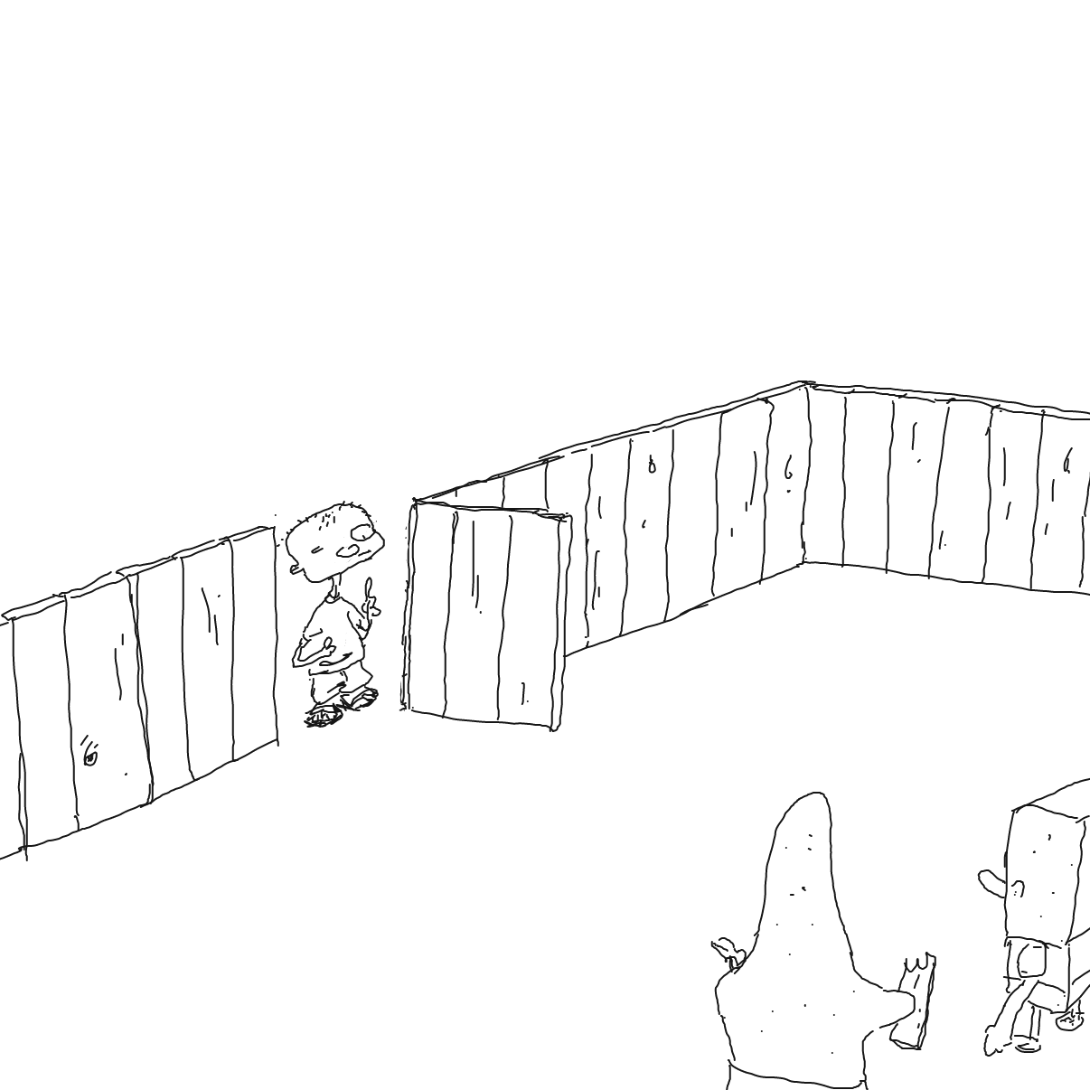  - Online Drawing Game Comic Strip Panel by Potato Man