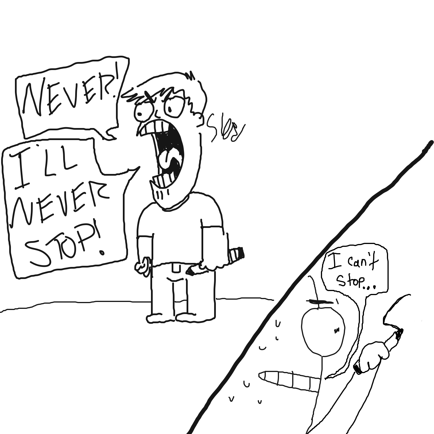  - Online Drawing Game Comic Strip Panel by CurlyCheddar 