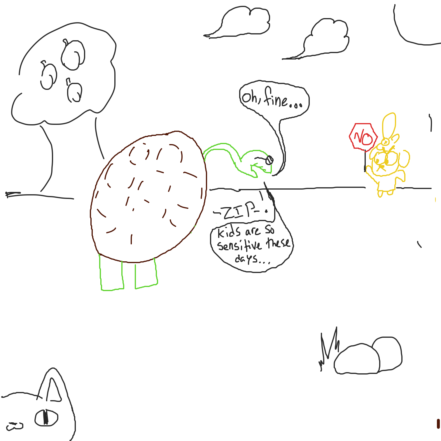  - Online Drawing Game Comic Strip Panel by CurlyCheddar 