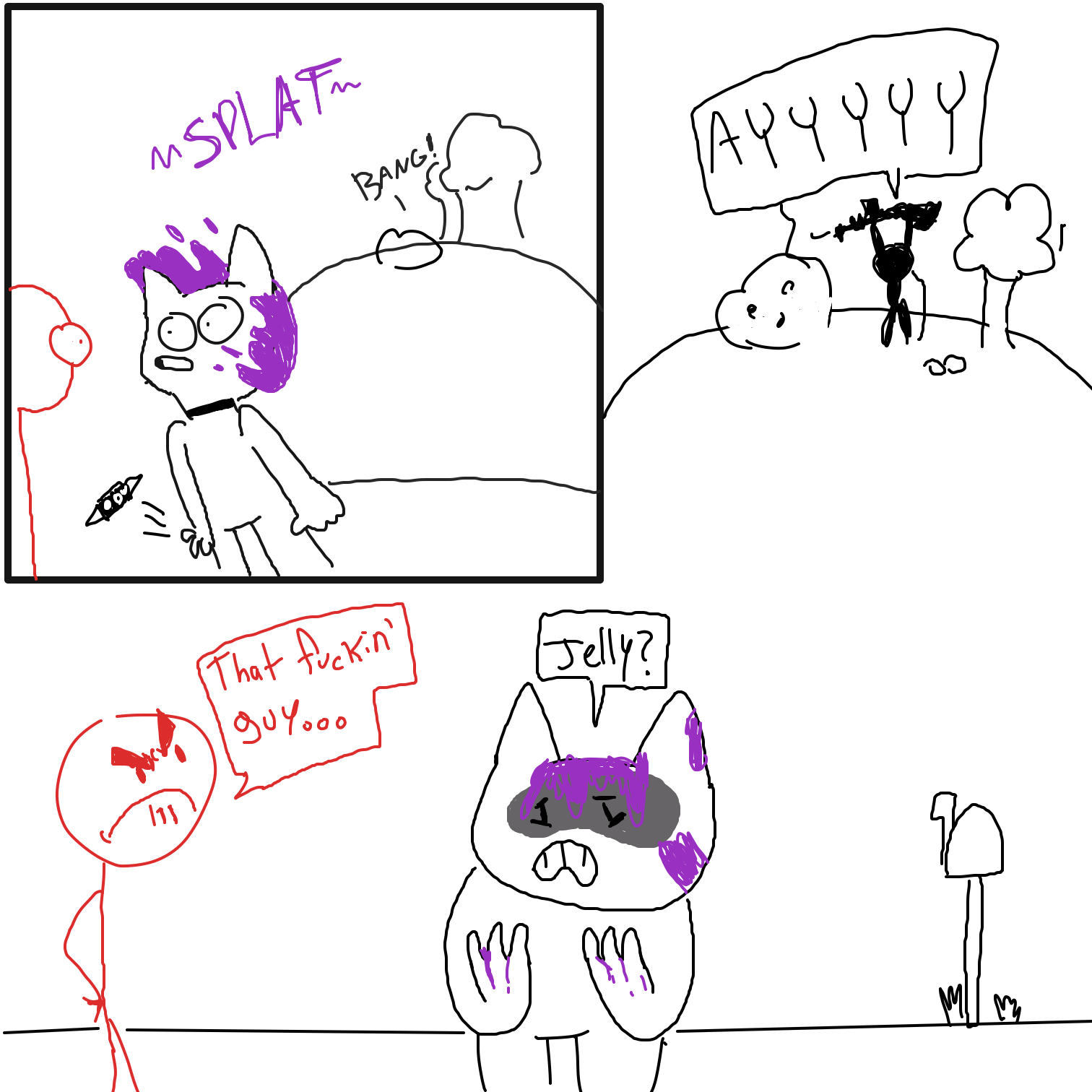 Drawing in A Day In The Life Of Guy Pt. 3 by CurlyCheddar 