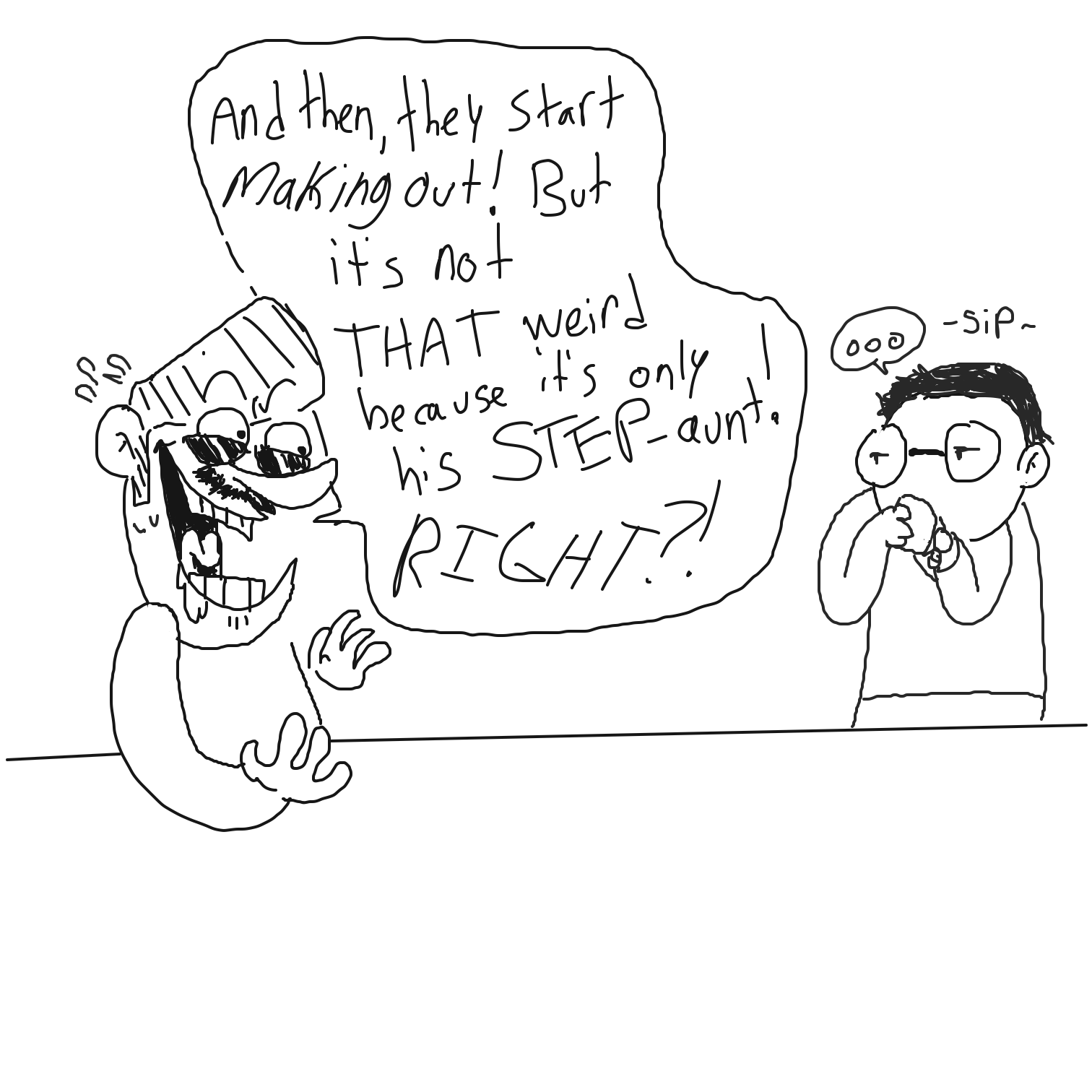  - Online Drawing Game Comic Strip Panel by CurlyCheddar 