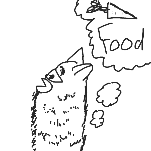 Drawing in Long Furby by Darter