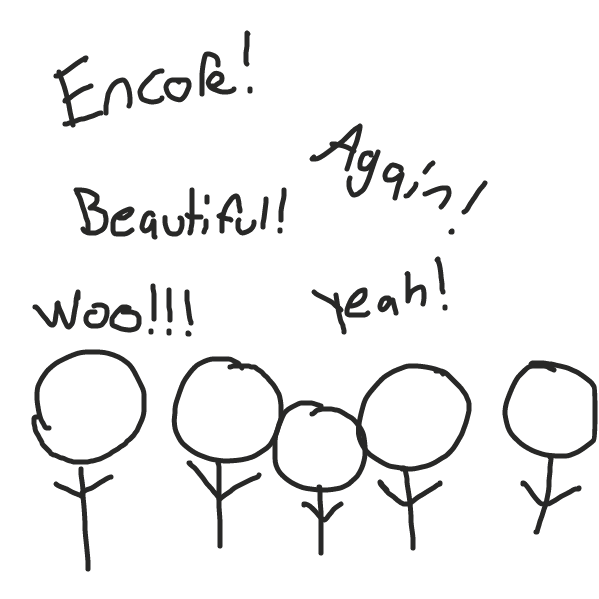 Drawing in donut show by SoupDuck