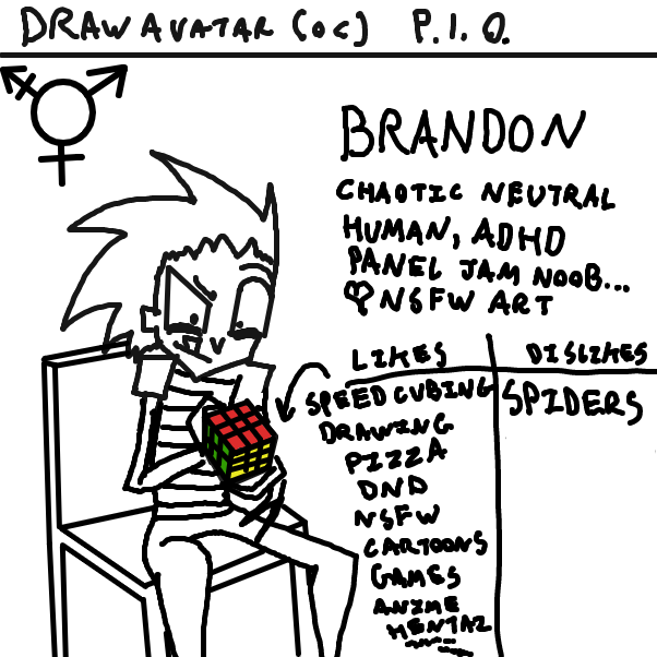 Drawing in Something...2 by Brandon