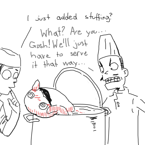 Wait... about the boots? - Online Drawing Game Comic Strip Panel by Sluggishfella