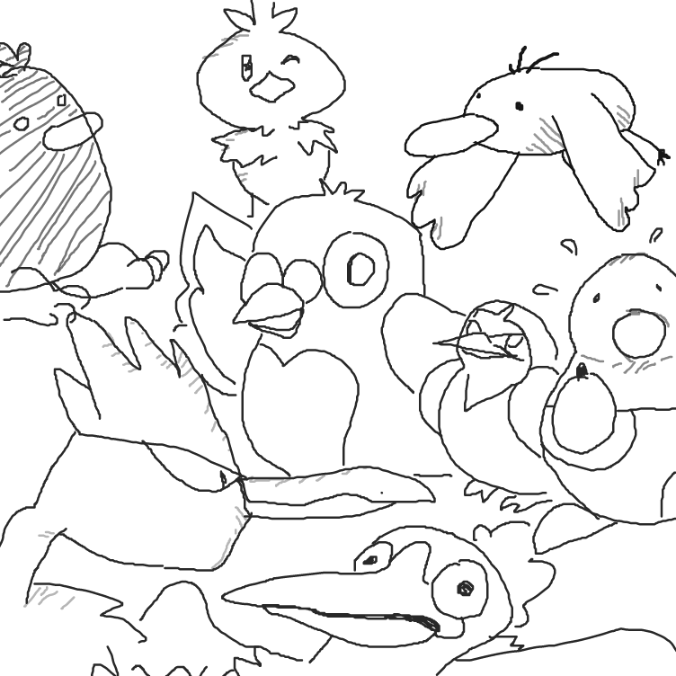 Drawing in Bird Time by yogiibear