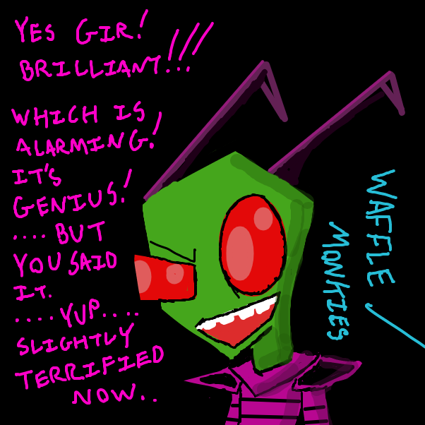 Drawing in Zim is stupid by Brandon