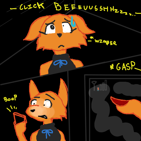 Drawing in Not long now by Brandon