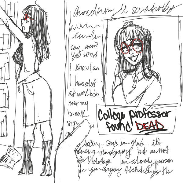 Drawing in The Unexpected Read by NurseKae