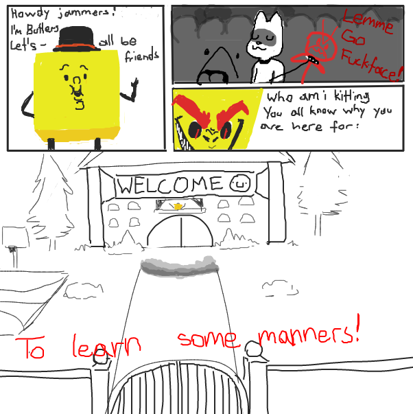 We went anyways! uwu - Online Drawing Game Comic Strip Panel by Sluggishfella