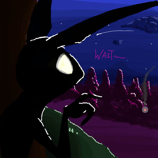 Drawing in Spirit in the woods 2 by Brandon