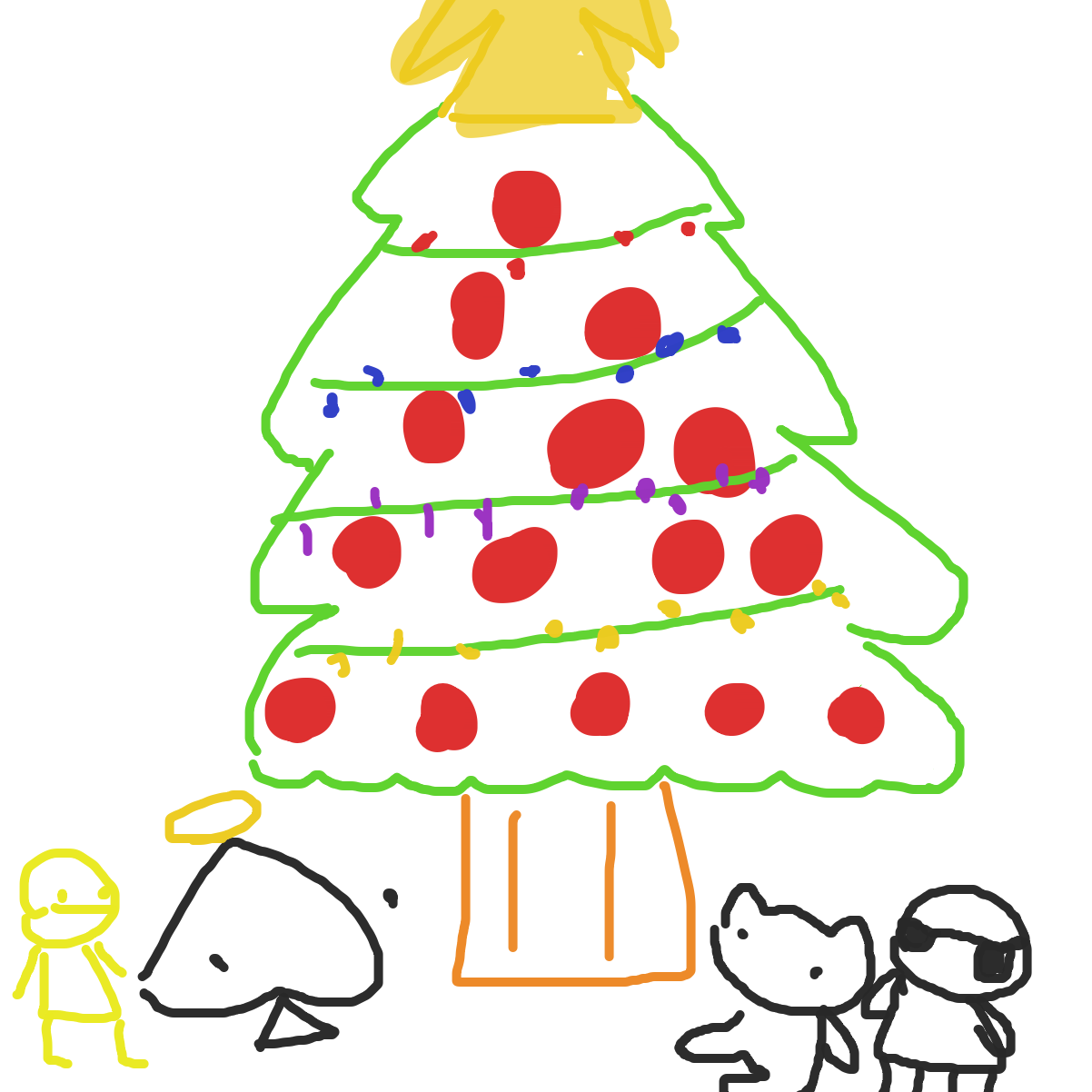 Drawing in Decorate the tree by KingOfSpades2