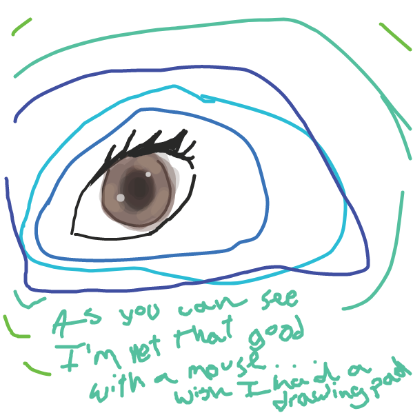 Drawing in let's draw eyes by PING
