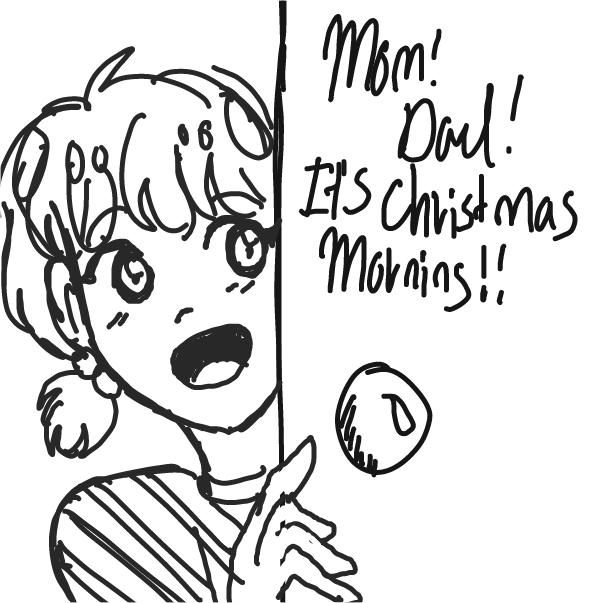 Drawing in Christmas Morning by RosesArePrickly