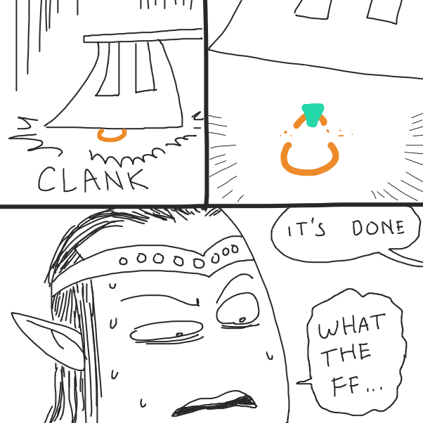 Drawing in The Council of Elrond by Fathur