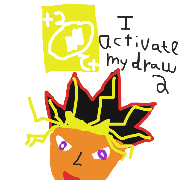 Yugi Plays Uno - Online Drawing Game Comic Strip Panel by SellOut267