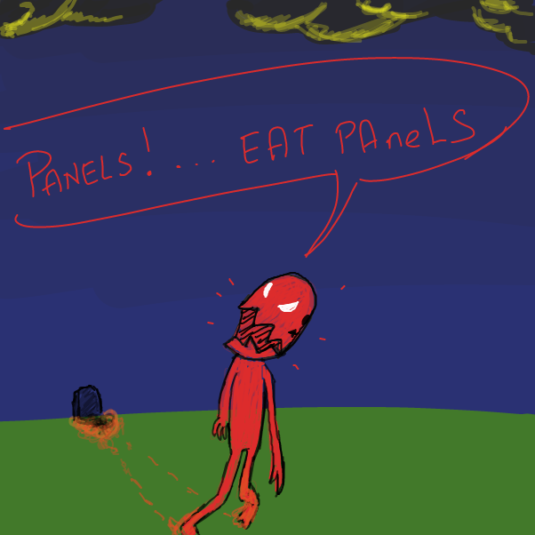 Drawing in Frankenstein but bad by ArelaEstudio