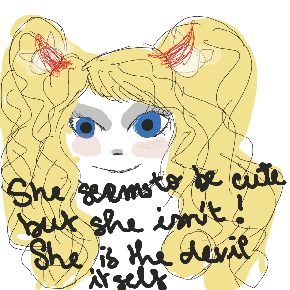 just keep demonising her haha ;) - Online Drawing Game Comic Strip Panel by mila